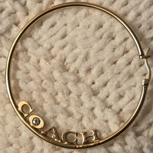 Coach Gold Hoop Earring